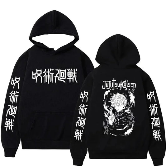 3D Anime Clothes Satoru Gojo Print Hooded Men Women Hoodies Prevalent Streetwear Harajuku Manga Unisex Sweatshirt Men's clothing